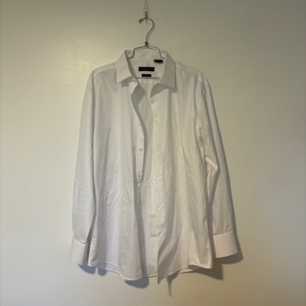 New Giorgio Fiorella Men's White Button Up sz 17 | 34/35